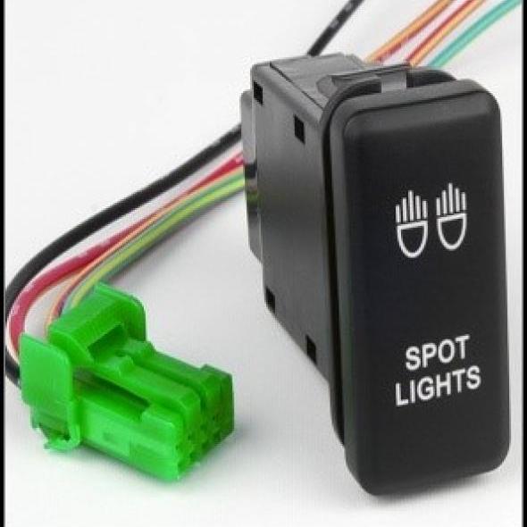 Toyota Push Switch 32x20mm for Spot Lights - Blue LED Light - the4x4store.co.za