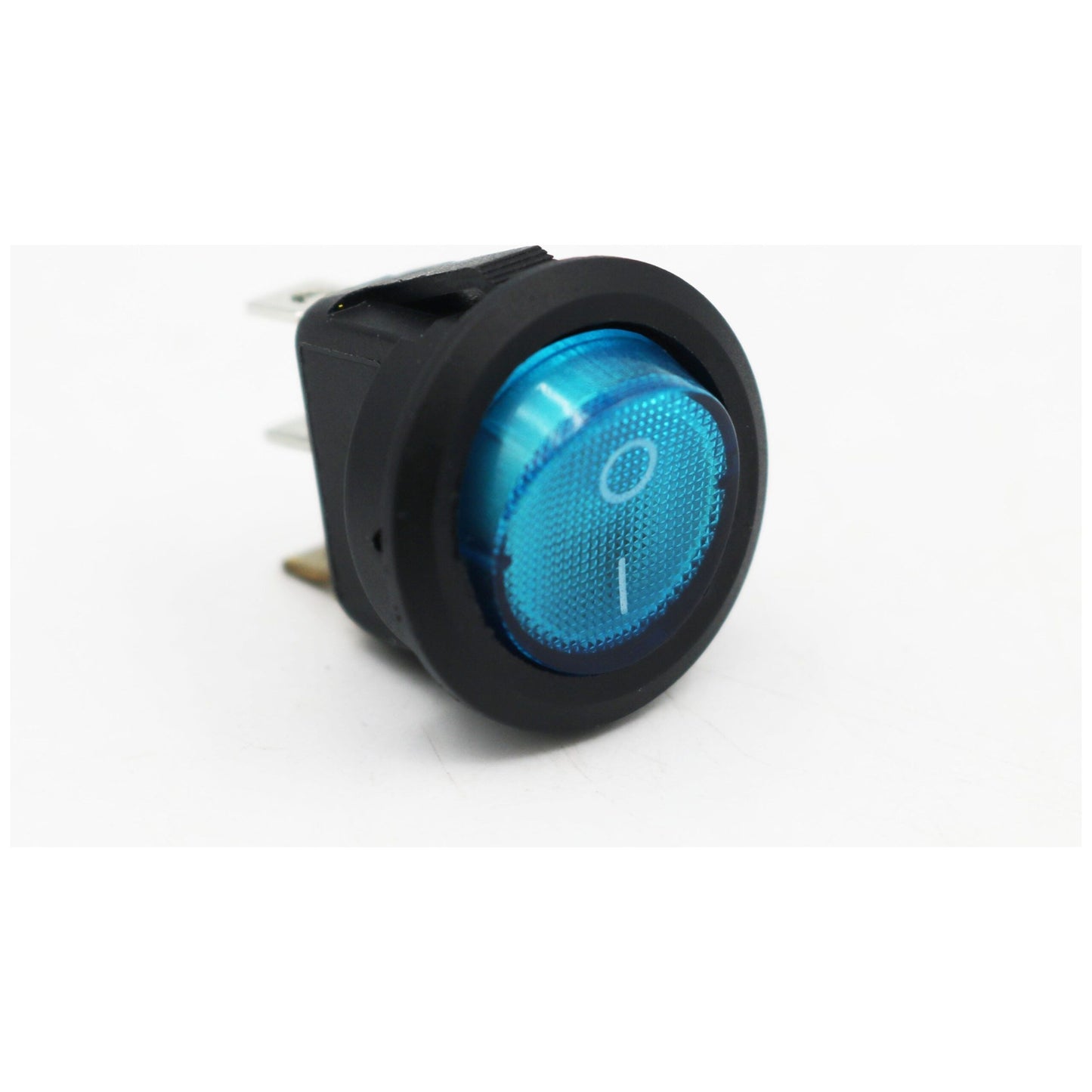 Small Blue Round Rocker Switch