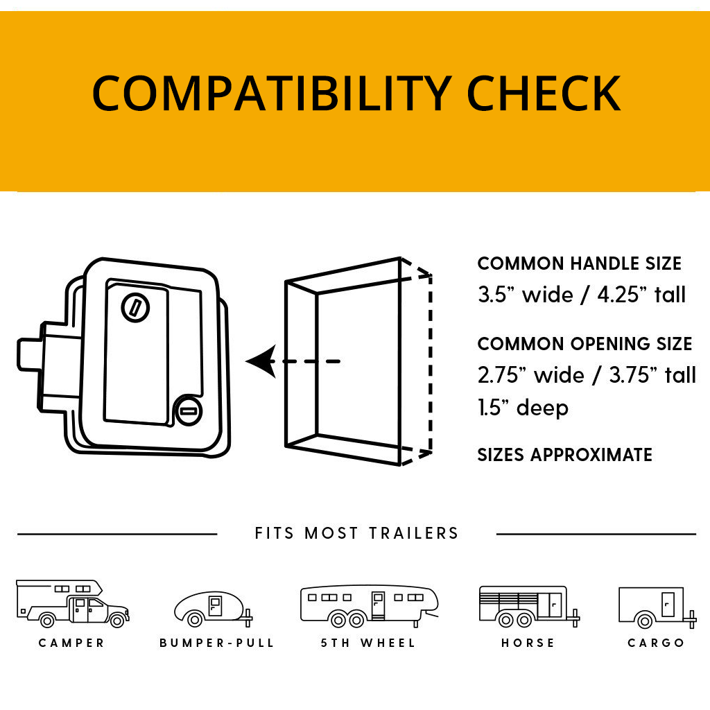 Caravan door lock - RIGHT HAND W/ INTEGRATED KEYPAD FOR all - the4x4store.co.za