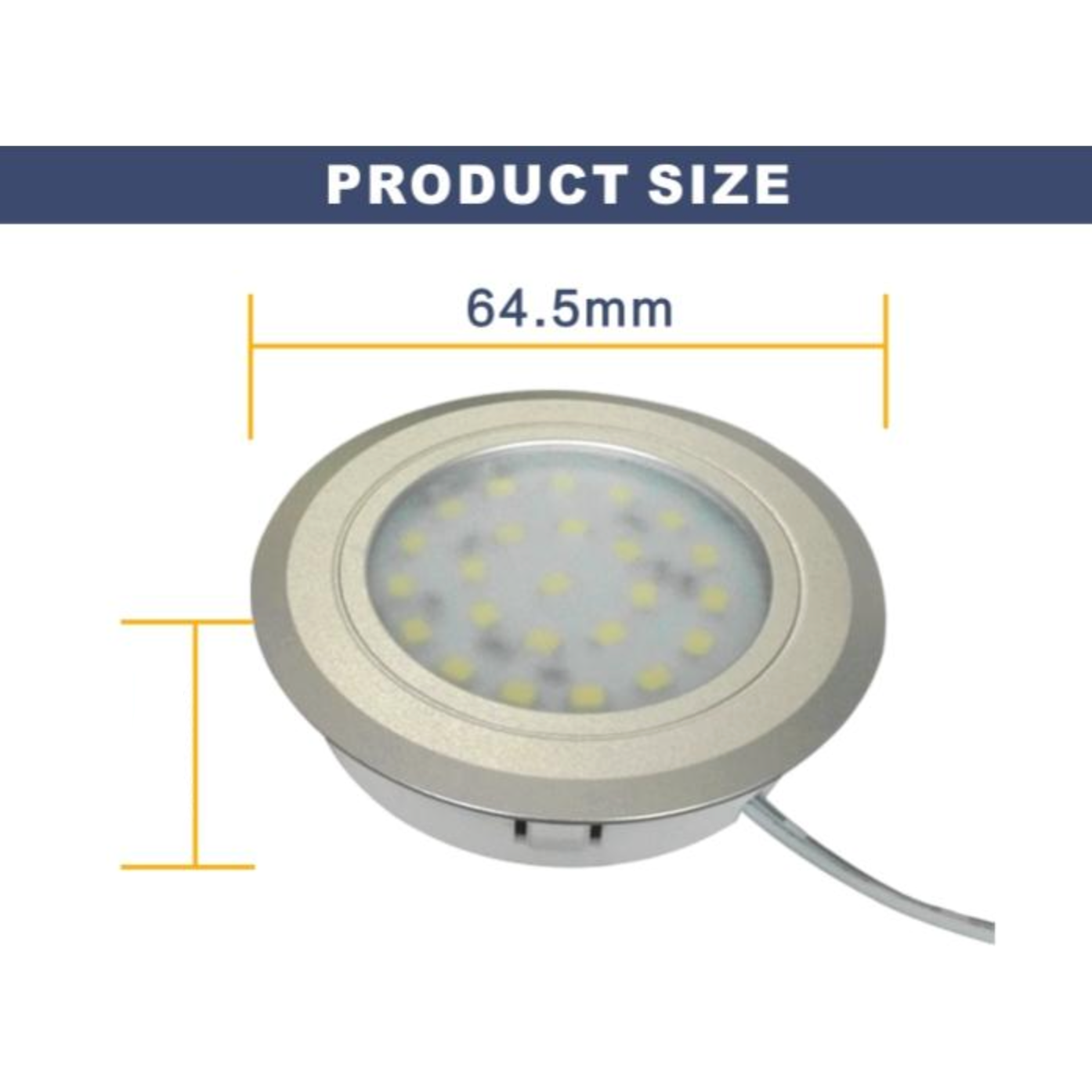 2W Flush Mount Cool White LED Light 12V
