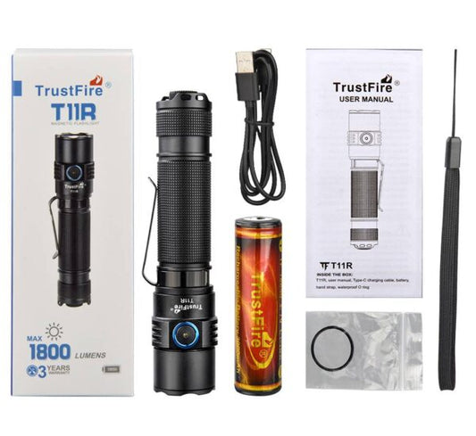 TrustFire T11R 1800 Lumens EDC Flashlight with 276m Throw
