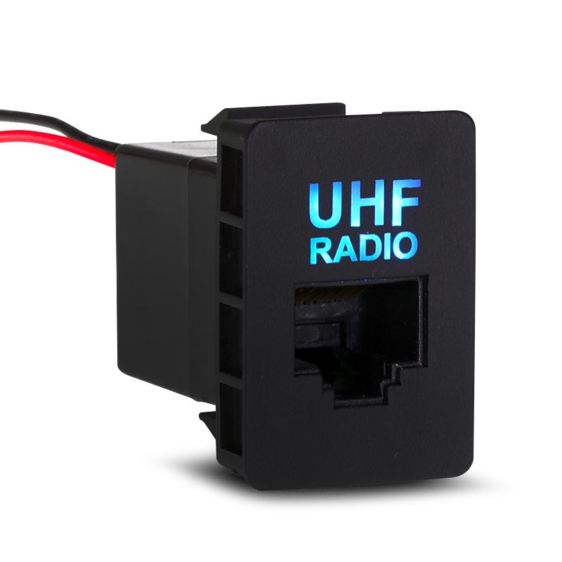 RJ45 Car Dash UHF/VHF Radio Interface Switch Panel Port Blank Socket A ...