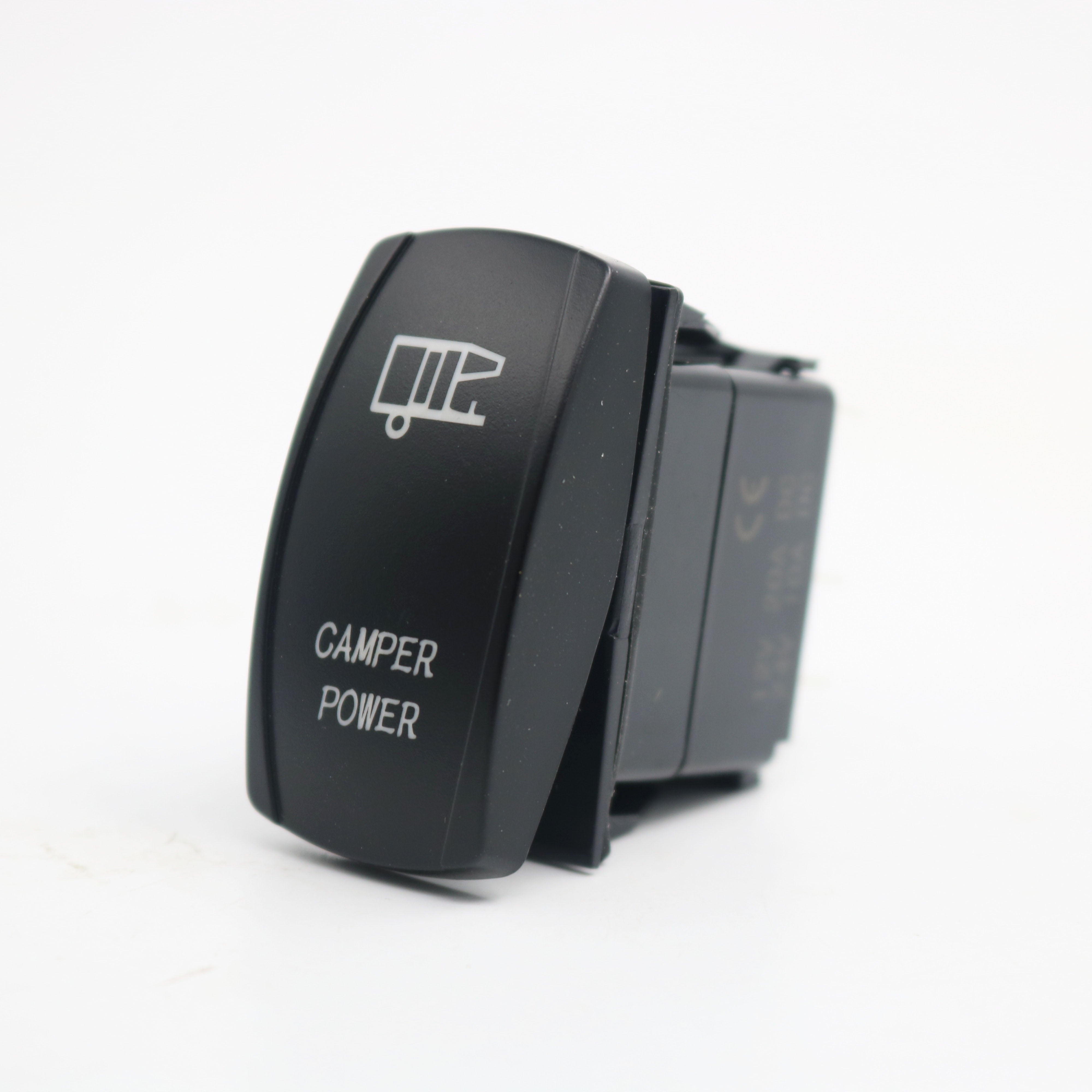 Rocker switch, on-off, blue LED - Camper power – Absolute 4x4 and Camping