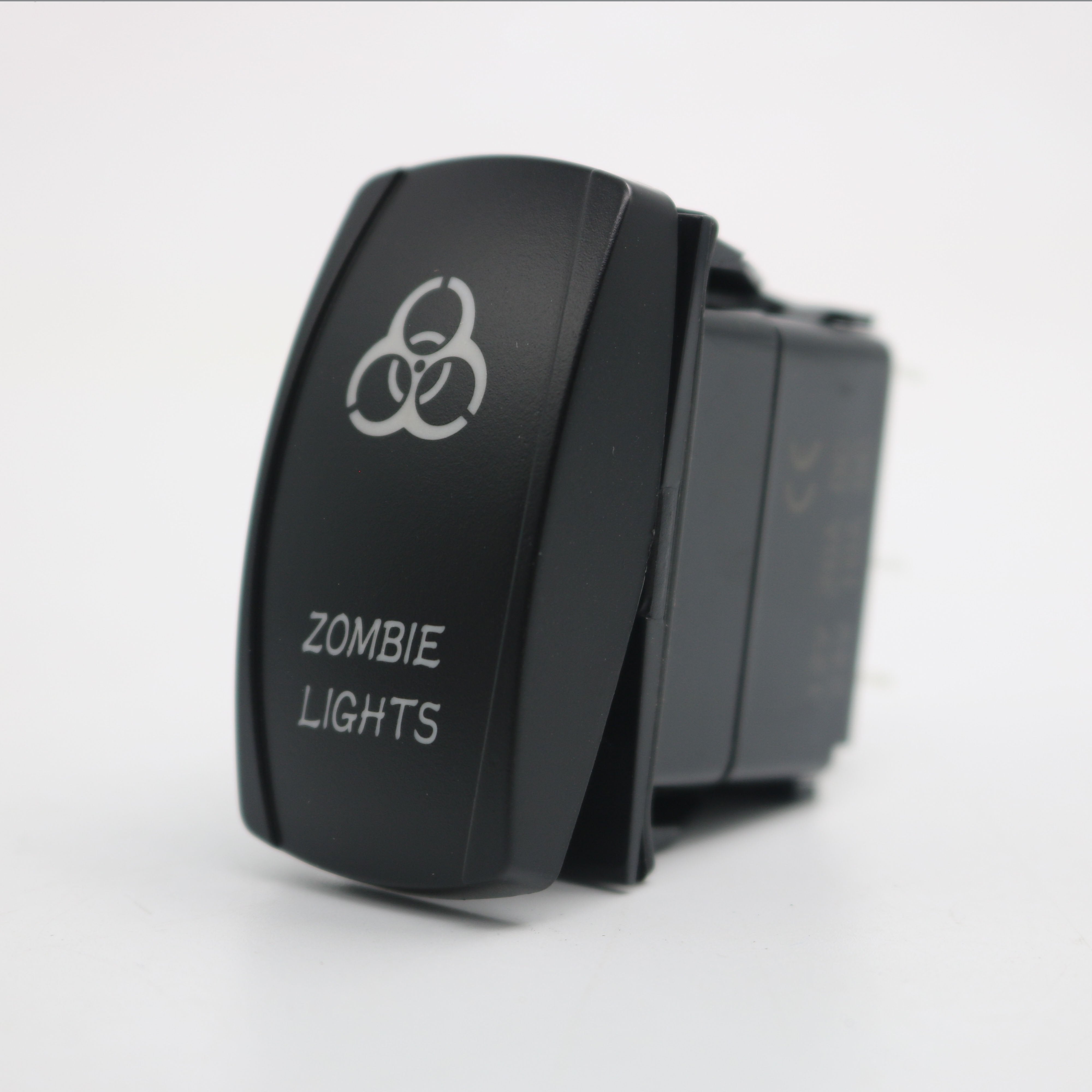 Rocker switch, on-off, blue LED- Zombie lights – Absolute 4x4 and Camping