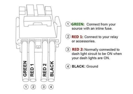 Volkswagen Amarok push switch, large for in dash above radio 43x27mm Red led "spot light" - the4x4store.co.za