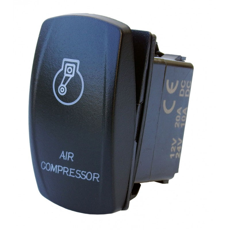 Rocker switch, on-off, blue LED - Compressor Switch – Absolute 4x4 and ...